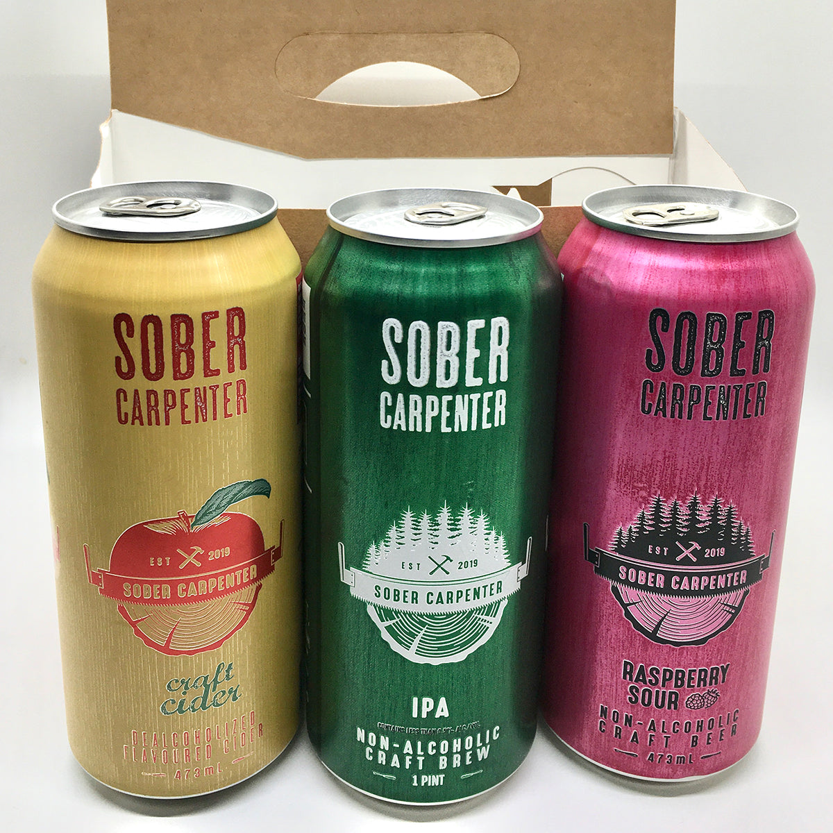 Zero Proof Sober Carpenter Mixed Craft Beers