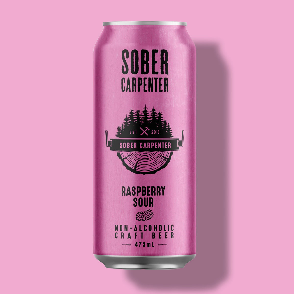 Zero Proof Sober Carpenter Raspberry Sour 4-Pack